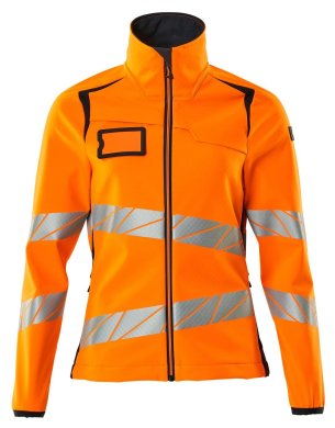Softshelljacka varsel dam, orange/marin