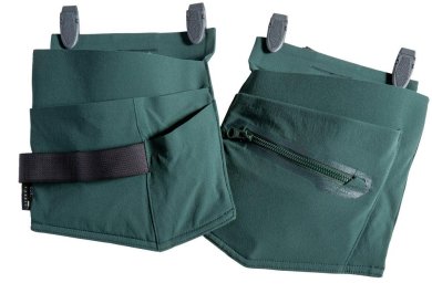 Hängfickor, hantverkare, skogsgrön