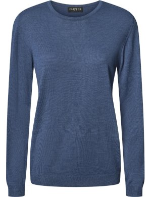Copenhagen womens pullover o-neck, dusty blue melange
