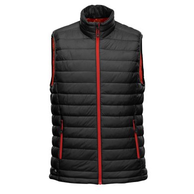Men's Stavanger Thermal Vest, black/red