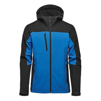 Men's Cascades Softshell Hoody, azur/black