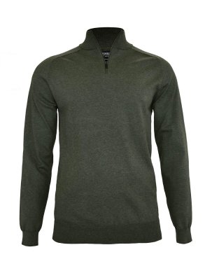 Elegant 1/4-Zip, olive