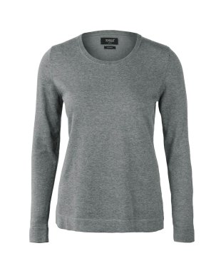 Woman elegant round neck, grey