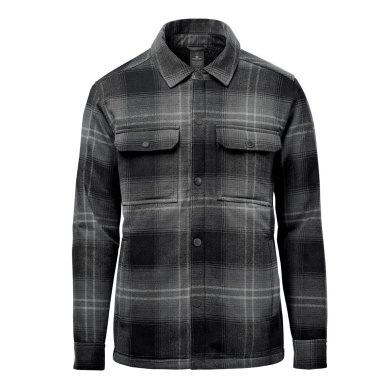 Men's Highland Sherpa Lined Plaid Jacket, carbon