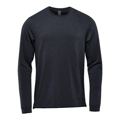 Men's Montebello Performance Long Sleeve Tee, charcoal heather