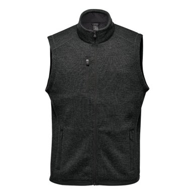 Men's Avalante Full Zip Fleece Vest, black heather