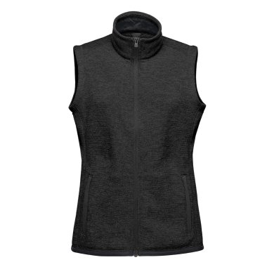 Women's Avalante Full Zip Fleece Vest, black heather