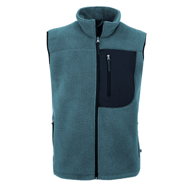 Pile Fleece Vest, blue/black