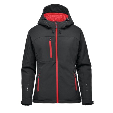 Women's Orbiter Insulated Softshell, black/red
