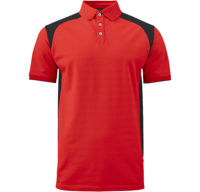 Stretch Pique Shirt, red/black