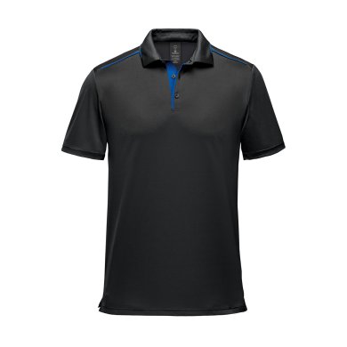 Men's Monterey S/S Piped Polo, black/royal