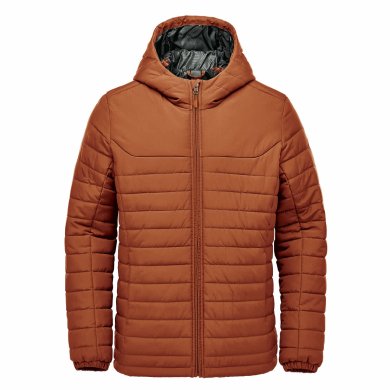 Men's Nautilus Quilted Hoody, rust