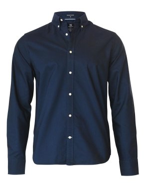 Classic oxford shirt modern fit, navy