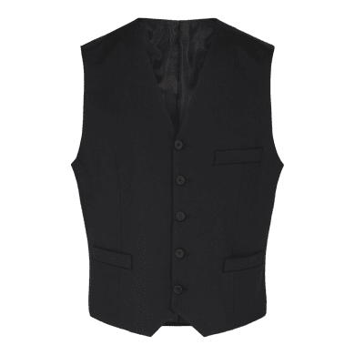 Traveller mens waistcoat modern fit, black