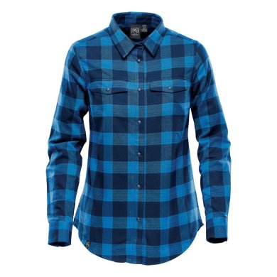 Women's Logan Snap Front Shirt, royal plaid