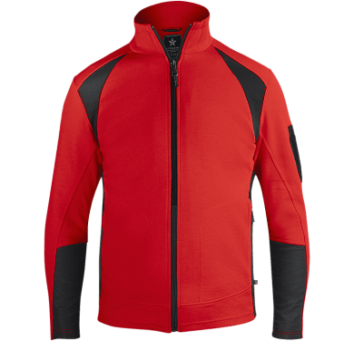 Crew Cardigan, red/black