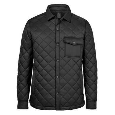 Men's Tundra Quilted Shacket, black