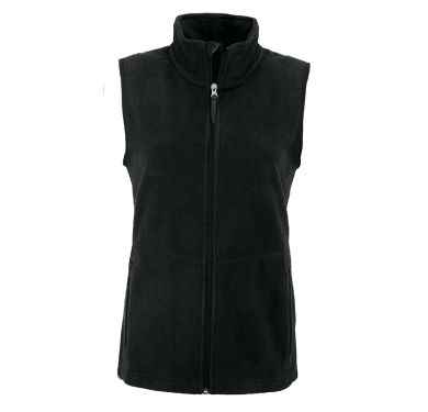 Womens light Fleece vest, black