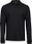 Luxury Stretch Long Sleeve Polo Black