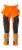 Byxor med hängfickor, orange/mörk marin
