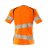 Dam kortärmad t-shirt, orange/mörk marin