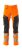 Byxor med knäfickor, orange/mörk marin
