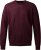 Milan mens pullover round-neck, burgundy melange