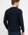 Milan mens pullover round-neck, navy melange