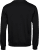 Ribbed Interlock Crew Neck, unisex Black