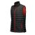 Men's Stavanger Thermal Vest, black/red