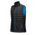 Men's Stavanger Thermal Vest, black/azur