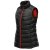 Women's Stavanger Thermal Vest, black/red