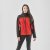 Women's Cascades Softshell Hoody, red/black