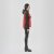 Women's Cascades Softshell Hoody, red/black
