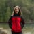 Women's Cascades Softshell Hoody, red/black