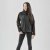 Women's Cascades Softshell Hoody, dolphin/black