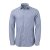Blue/white stretch twill shirt, slimfit