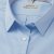 Light blue female stretch twill shirt, comfort fit