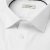 White short sleeve stretch twill shirt, comfort fit