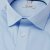 Light blue short sleeve stretch twill shirt, comfort fit