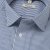Blue/white stretch twill shirt, comfort fit
