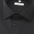 Black stretch poplin shirt, comfort fit