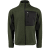 Pile fleece jacket, green/black