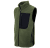 Pile Fleece Vest, green/black