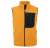 Pile Fleece Vest, orange/black