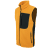 Pile Fleece Vest, orange/black