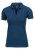 Woman Stretch deluxe V-neck polo, indigo