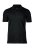 Stretch deluxe V-neck polo, black