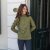 Women's Treeline Performance 1/4 Zip Pullover, sage green heather