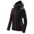 Women's Orbiter Softshell Hoody, black/red